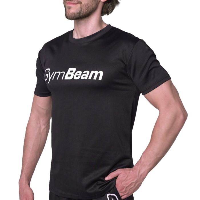 Mesh T-shirt Essence Black - GymBeam XXL