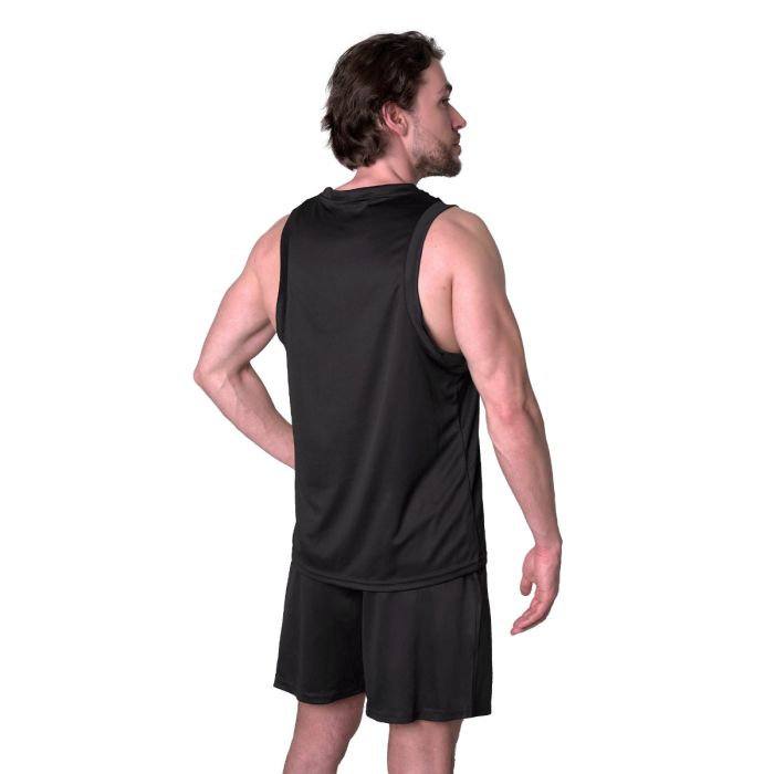 Mesh Tank Top Essence Black - GymBeam XXL