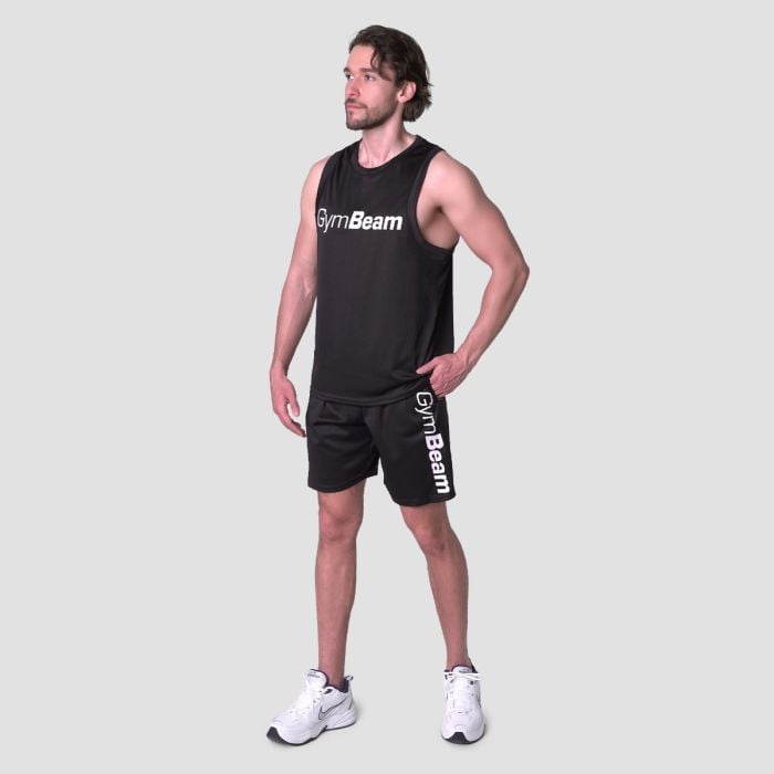 Mesh Tank Top Essence Black - GymBeam XXL