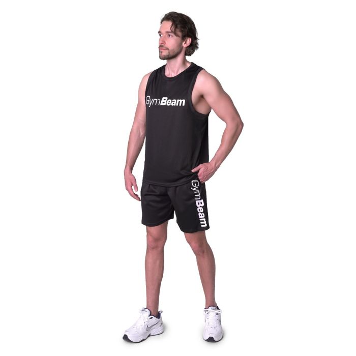 Mesh Tank Top Essence Black - GymBeam XXL