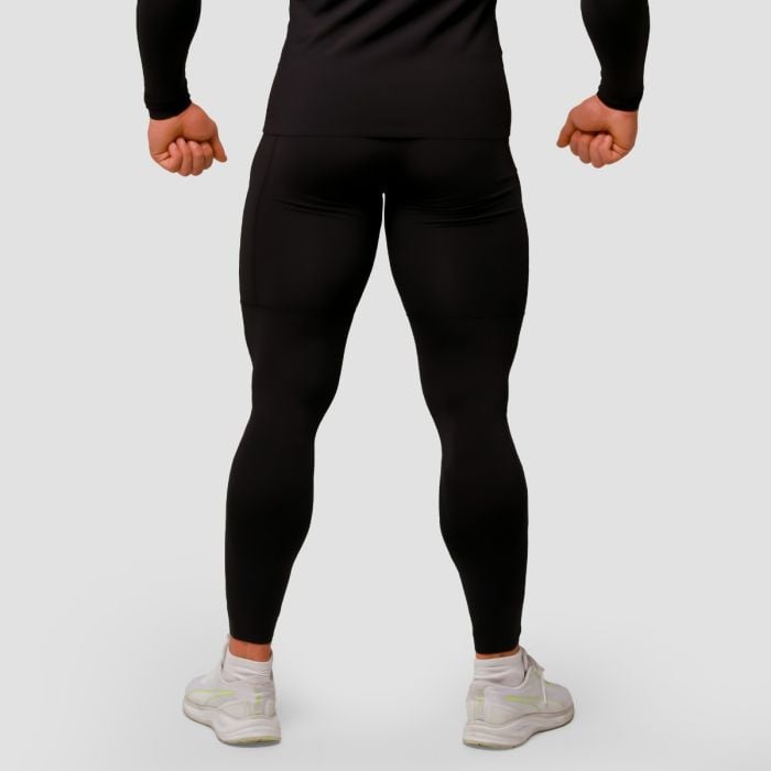 Mid Compression Leggings Black - GymBeam XXXL