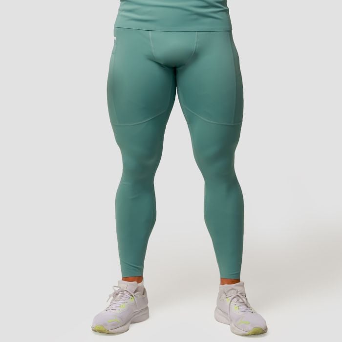 Mid Compression Leggings Blue - GymBeam XXXL