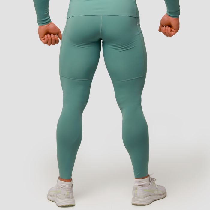 Mid Compression Leggings Blue - GymBeam XXXL