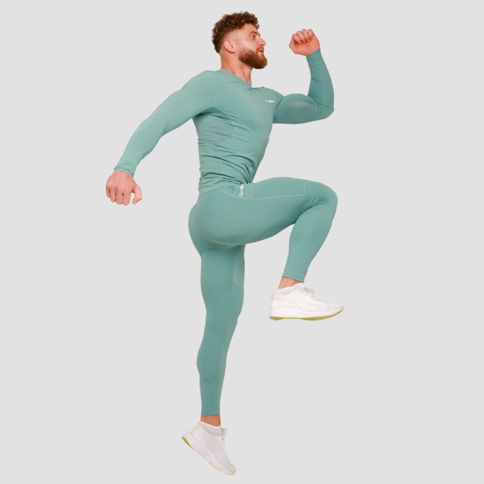 High Compression Leggings Blue - GymBeam XXXL