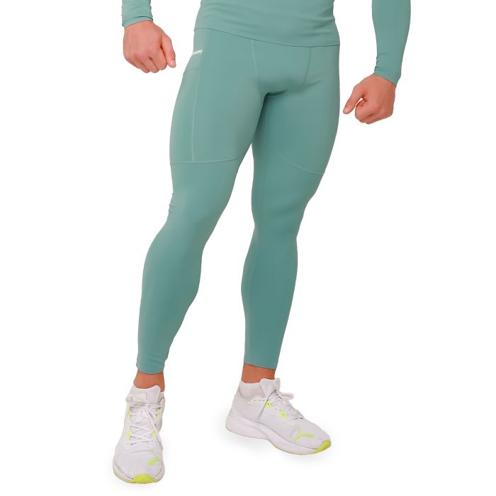High Compression Leggings Blue - GymBeam XXXL