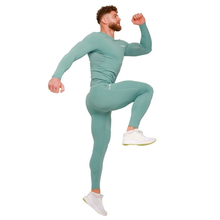 High Compression Leggings Blue - GymBeam XXXL