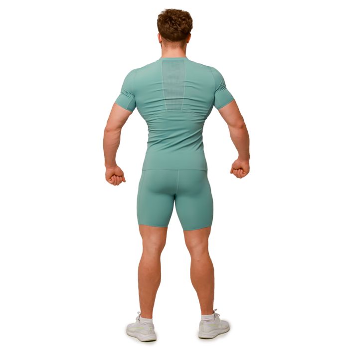 Mid Compression T-Shirt Blue - GymBeam L