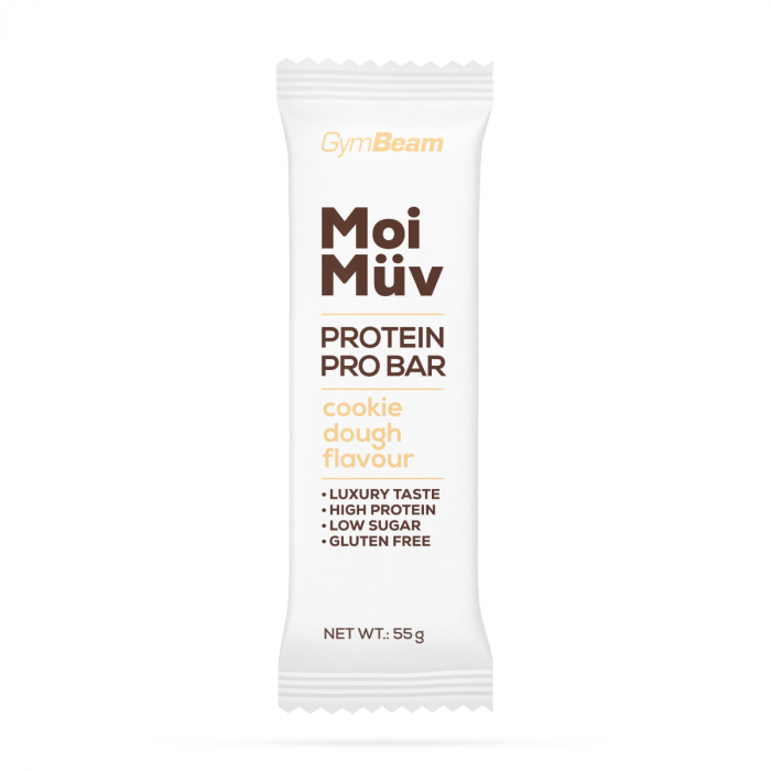 MoiMüv Protein Pro Bar - GymBeam 55 g - cookie dough