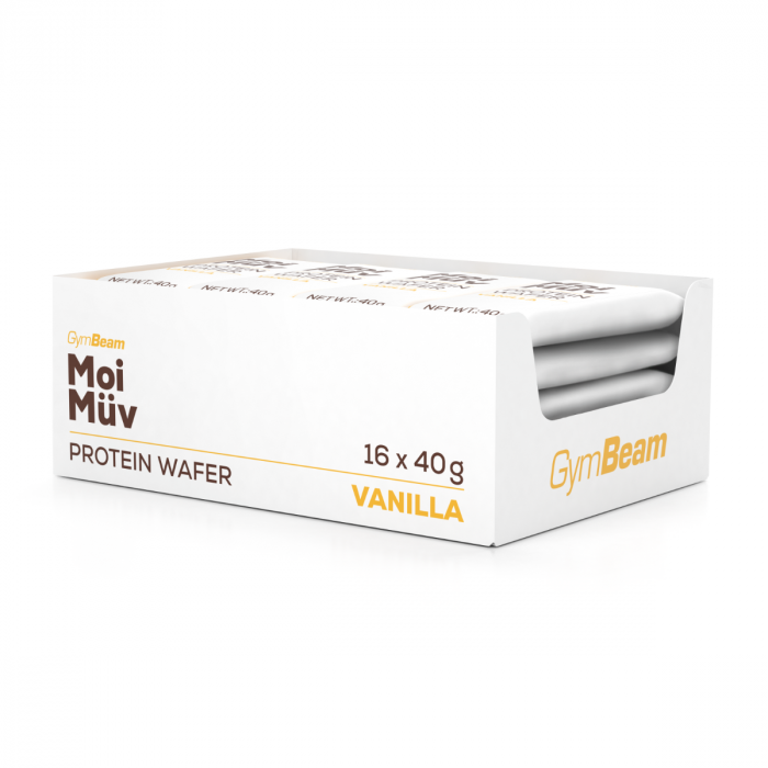 MoiMüv Protein Wafer - GymBeam 40 g - hazelnut