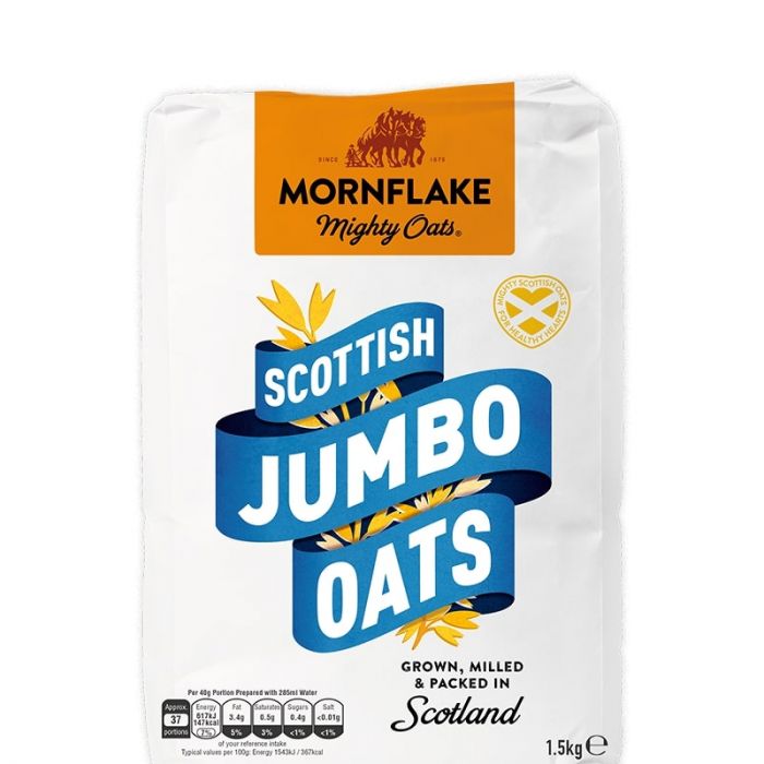 Wholegrain Oat Flakes Scottish Jumbo Oats 1,5 kg - Mornflake