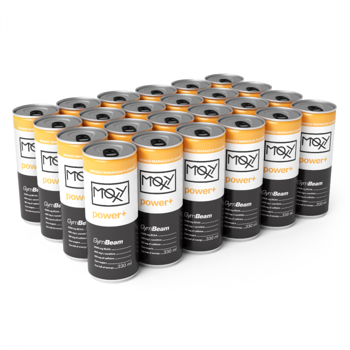 MOXY Power+ Energy Drink 330 ml - GymBeam mango maracuja - 330 ml