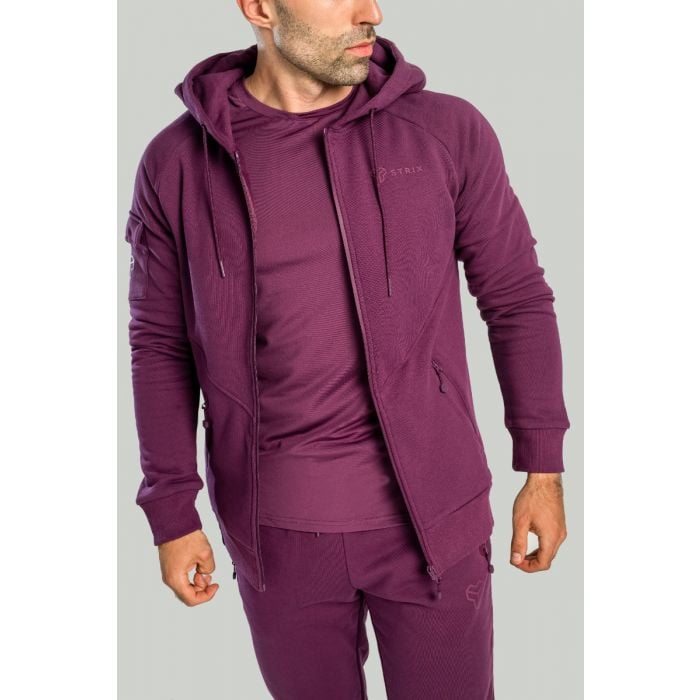 Nova Zip Up Hoodie Plum - STRIX XXL