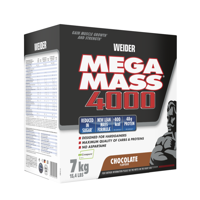 Mega Mass 4000 - Weider 7000 g - vanilla