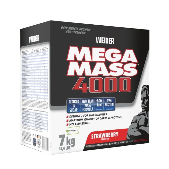 Mega Mass 4000 - Weider 7000 g - vanilla