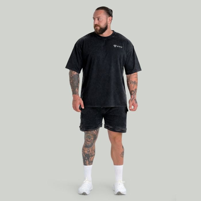Oversized Washed T-Shirt Black - STRIX M
