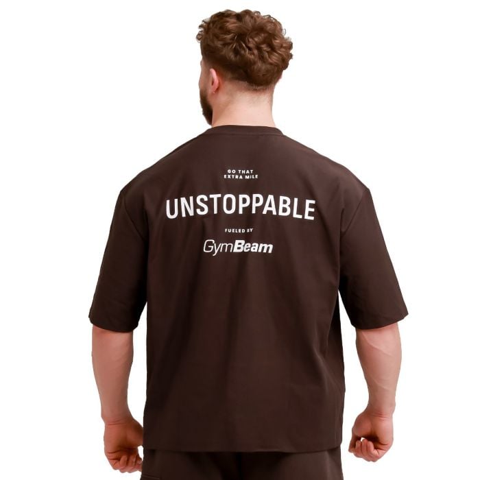 Unstoppable Oversized T-Shirt Brown - GymBeam M