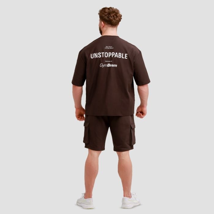 Unstoppable Oversized T-Shirt Brown - GymBeam M