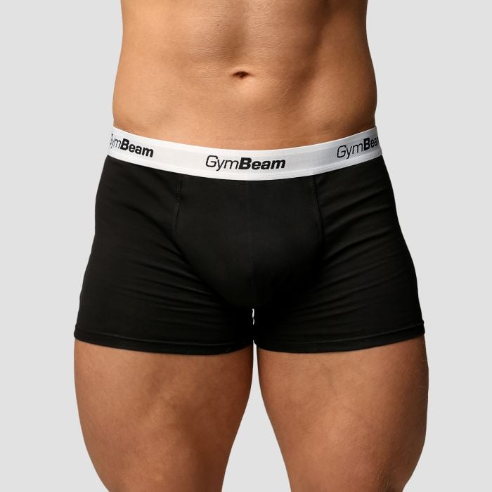 Men‘s Essentials Boxers 3Pack Black - GymBeam L