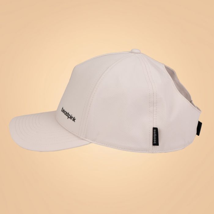 Ponytail Cap Ivory - BeastPink single_variant