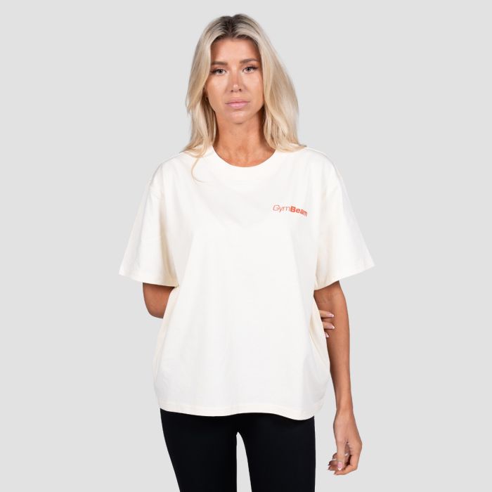 Prague T-shirt Cream - GymBeam M