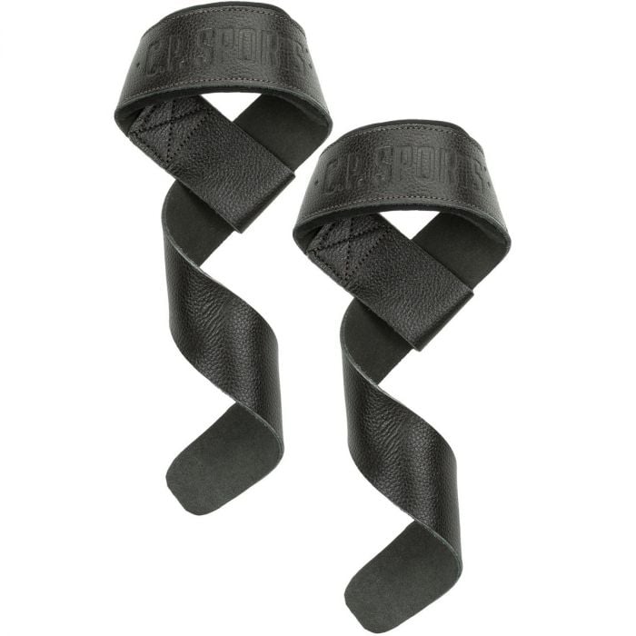 Lifting straps Premium leather black - C.P. Sports