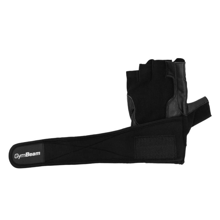 Pro WristWrap Fitness Gloves Black - GymBeam XL