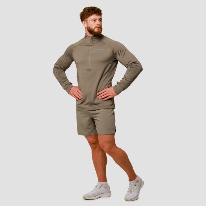 Pulse 1/2 Zip Running Sweatshirt Vetiver - GymBeam XXL