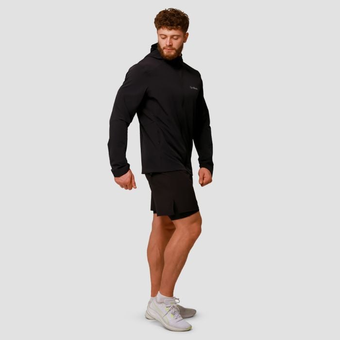 Pulse Running Jacket Black - GymBeam XL
