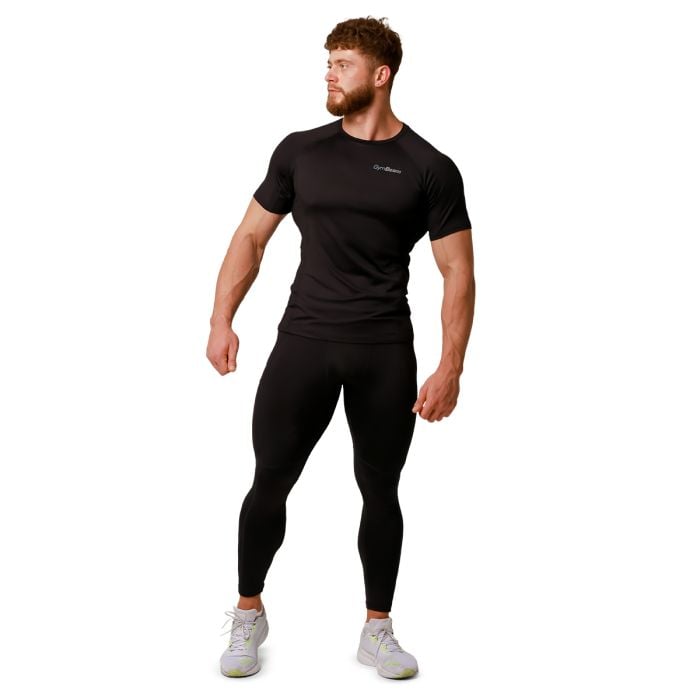 Pulse Running Leggings Black - GymBeam L