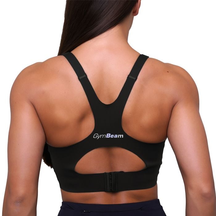 Pulse Running Sports Bra Black - GymBeam L