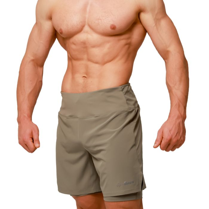 Pulse 2in1 Running Shorts Vetiver - GymBeam M