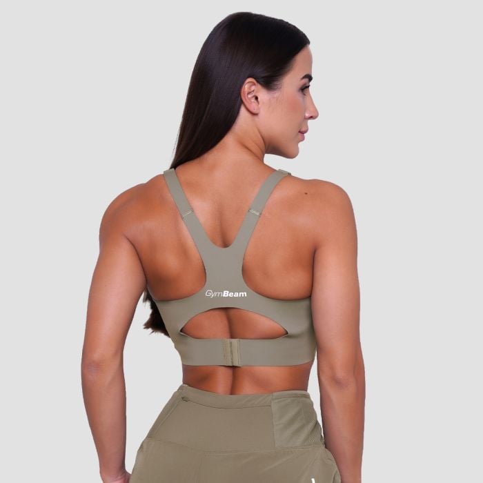 Pulse Running Sports Bra Vetiver - GymBeam L