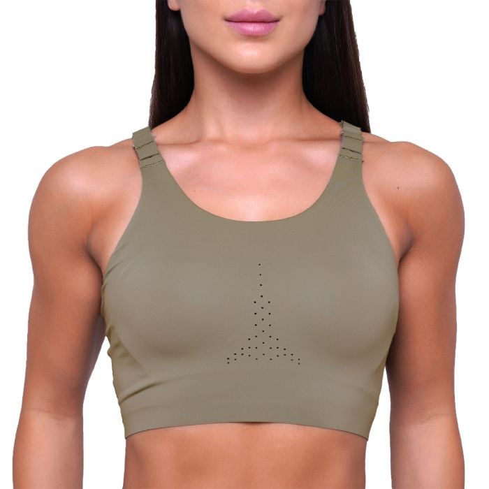 Pulse Running Sports Bra Vetiver - GymBeam L