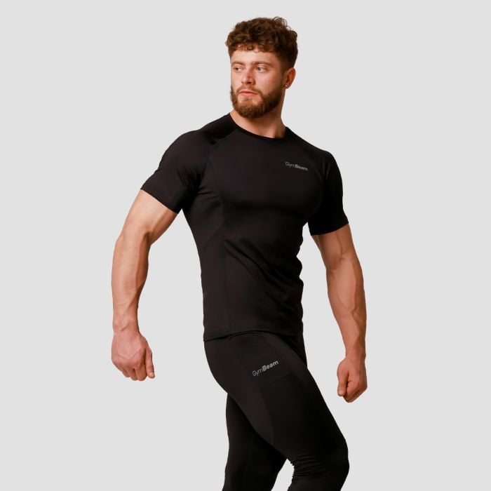Pulse Running T-Shirt Black - GymBeam M