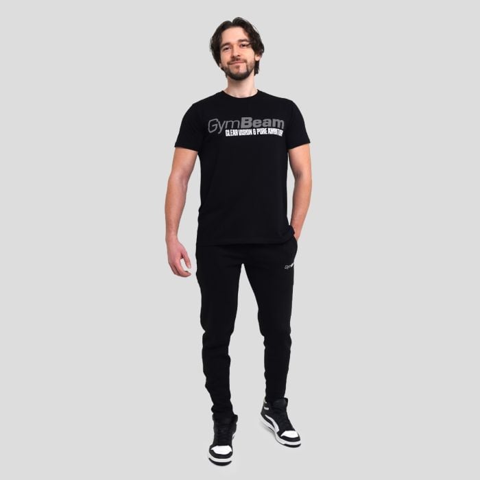 Pure Ambition T-Shirt Black - GymBeam XXL