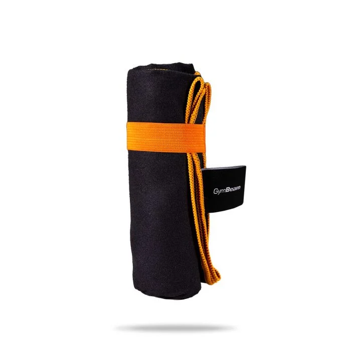 Quick-Drying Sports Towel Black/Orange - GymBeam single_variant