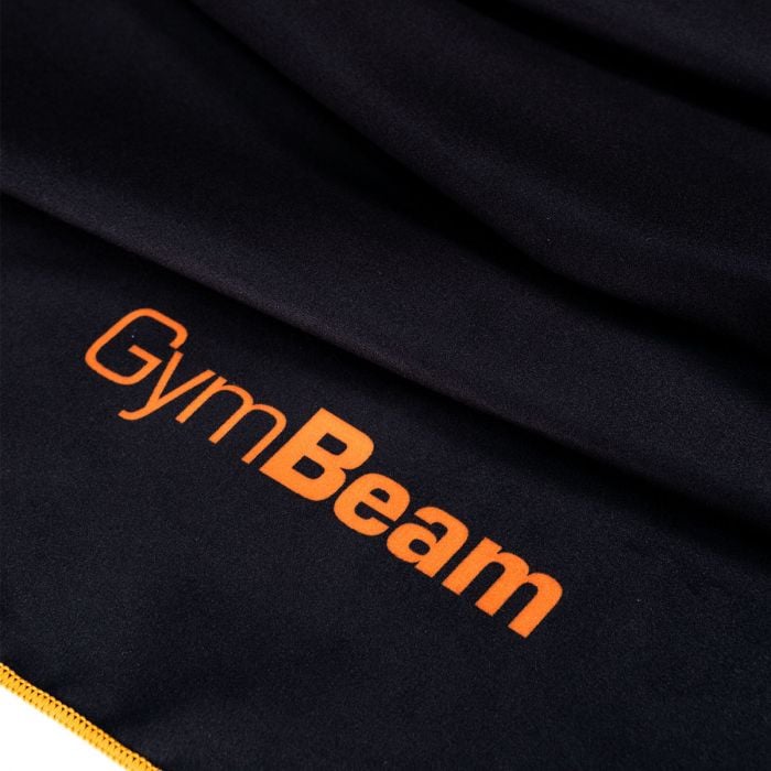 Quick-Drying Sports Towel Black/Orange - GymBeam single_variant