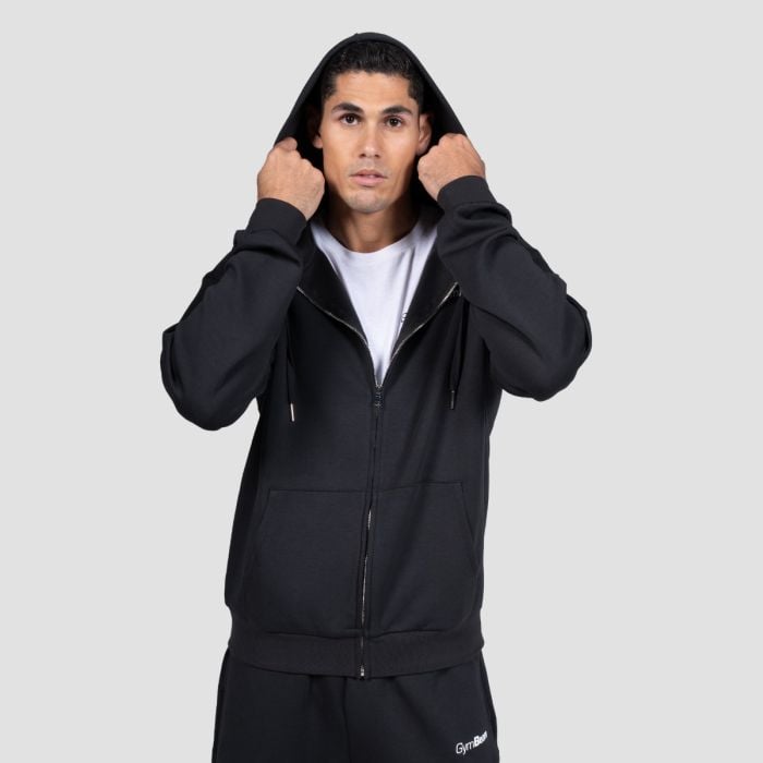 Relay Zip Hoodie Black - GymBeam M