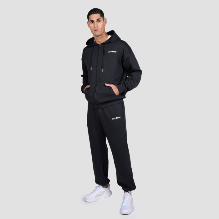 Relay Zip Hoodie Black - GymBeam M