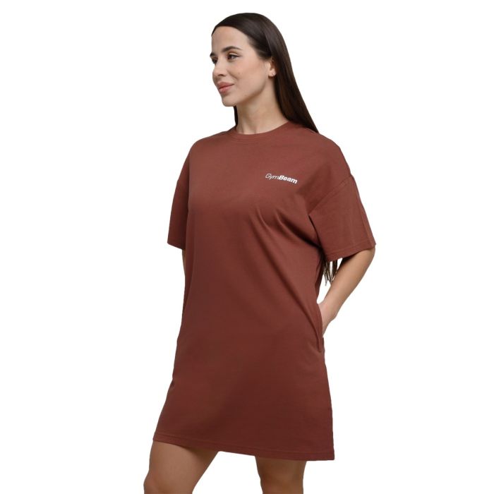 Women‘s Agile T-Shirt Dress Root - GymBeam S