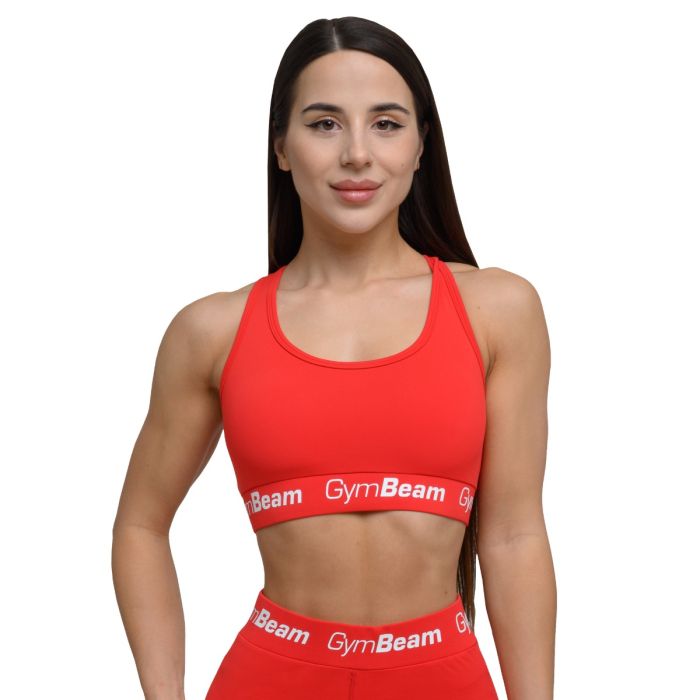 Women‘s Simple Bra Rouge Red - GymBeam L