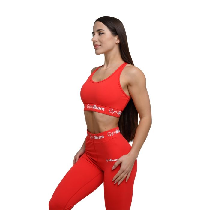 Women‘s Simple Bra Rouge Red - GymBeam L