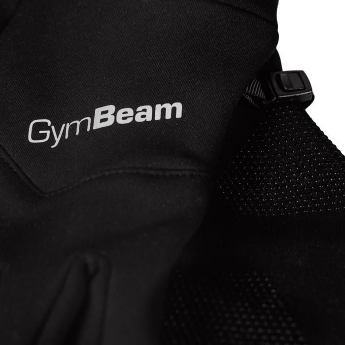 Unstoppable Running Gloves Black - GymBeam XL/XXL