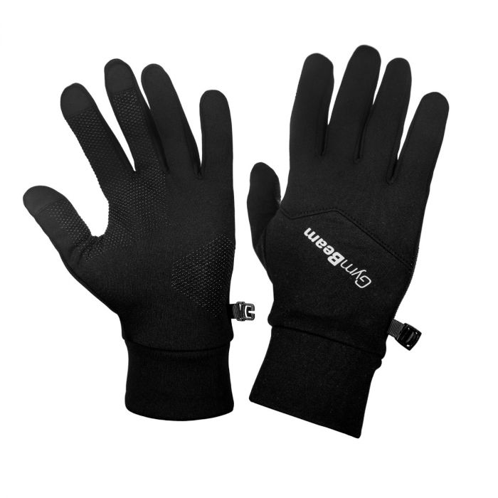 Running Gloves Unstoppable Black - GymBeam