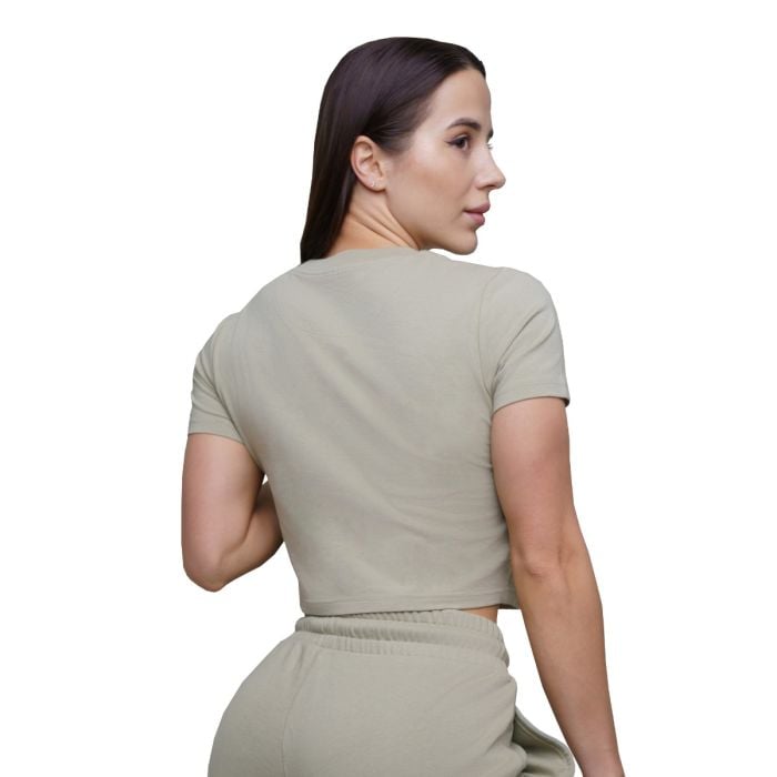 Ženska majica Agile Cropped Sage - GymBeam L