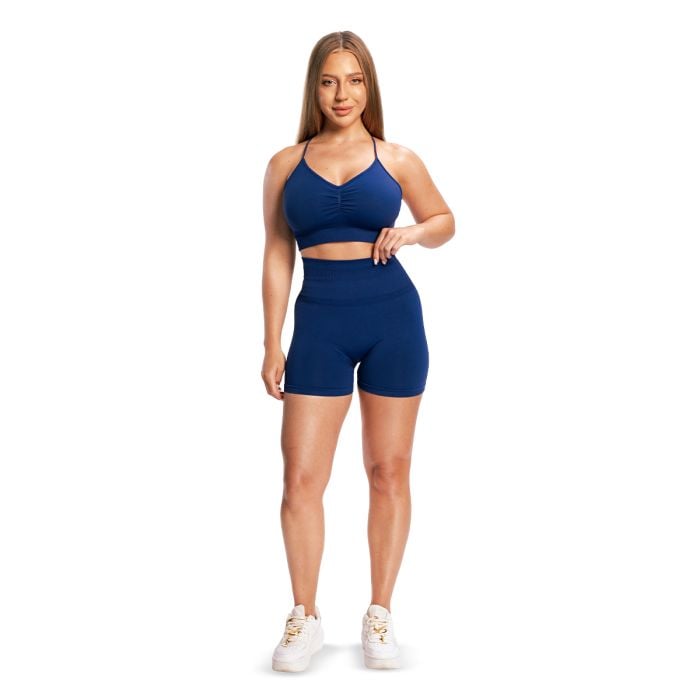 Sculpt Seamless Sports Bra Navy - GymBeam M