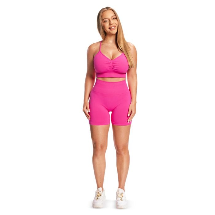 Sculpt Seamless Sports Bra Rose - GymBeam L