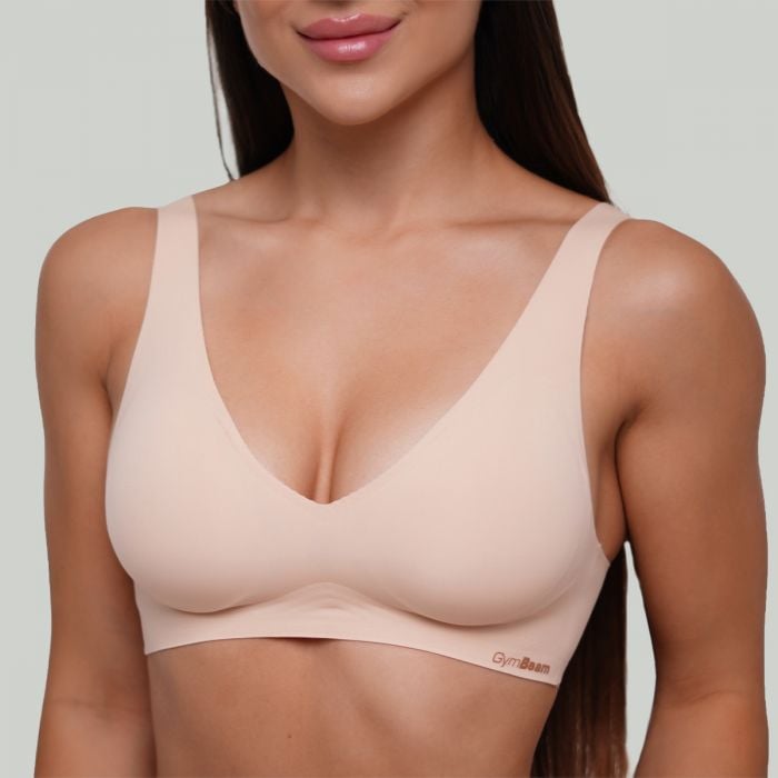 Seamless Bra Beige - GymBeam XS