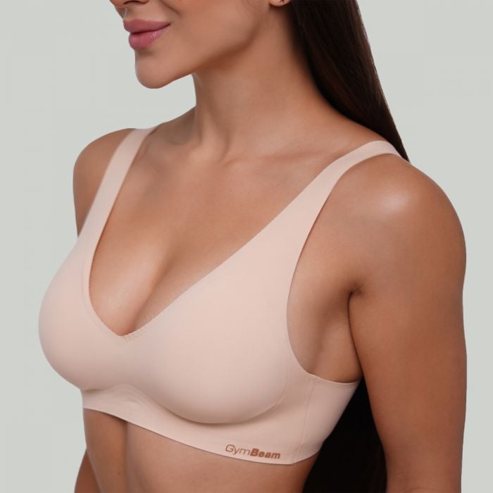 Seamless Bra Beige - GymBeam XS