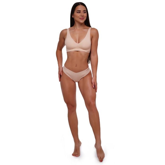 Seamless Bra Beige - GymBeam XS